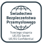 Certyfikat Świadectwa Bezpieczeństwa Przemysłowego EU Secret Confidential